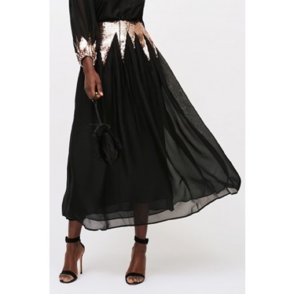 Cynthia Rowley Sequin Starburst Holiday Skirt Size 2